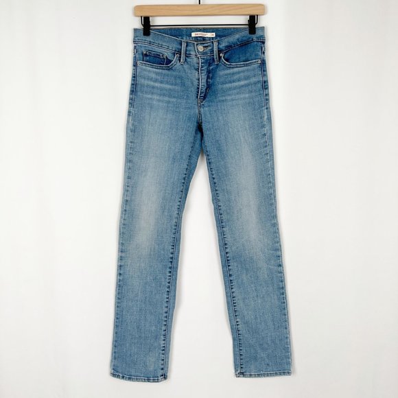 Levi's 314 Shaping Straight Jeans High Rise Waisted Slim Long Denim Jeans - 26 - Picture 5 of 13